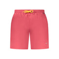 Rote Polyamid Herren Badeshorts