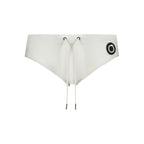 White Poliammide Men's Swim Briefs