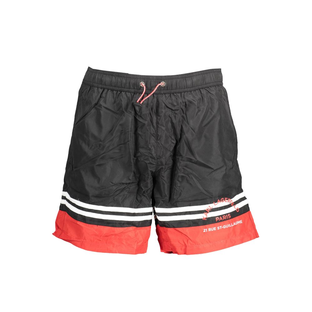 Badehose aus schwarzem Polyester für Herren