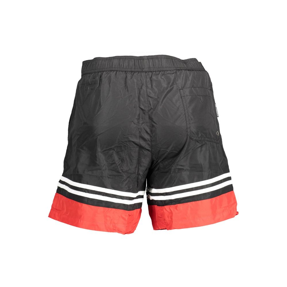 Badehose aus schwarzem Polyester für Herren