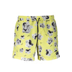 Gelbe Polyester Herren Badehose