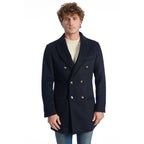 Giacca da uomo in lana blu