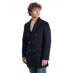 Giacca da uomo in lana blu