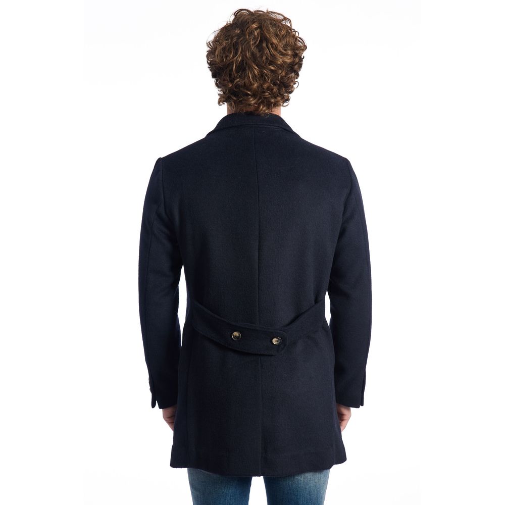Giacca da uomo in lana blu