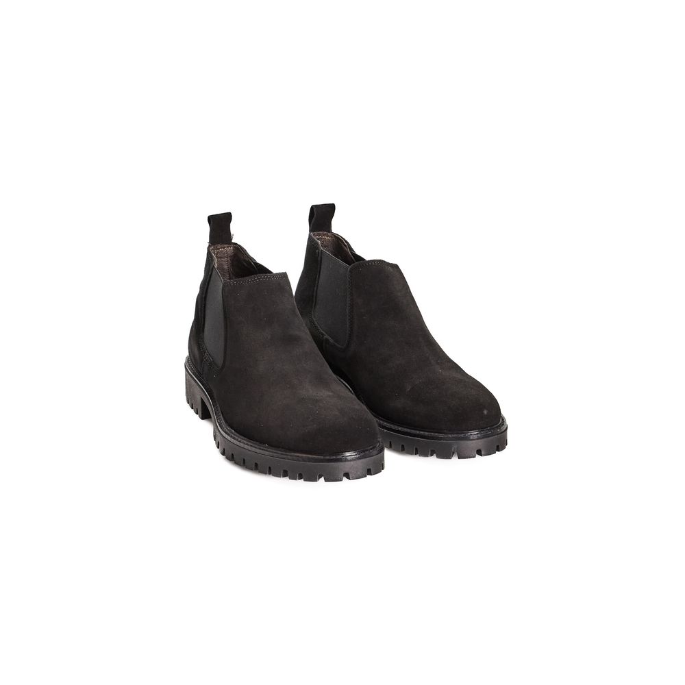 Herrenstiefel aus schwarzem Kalbsleder