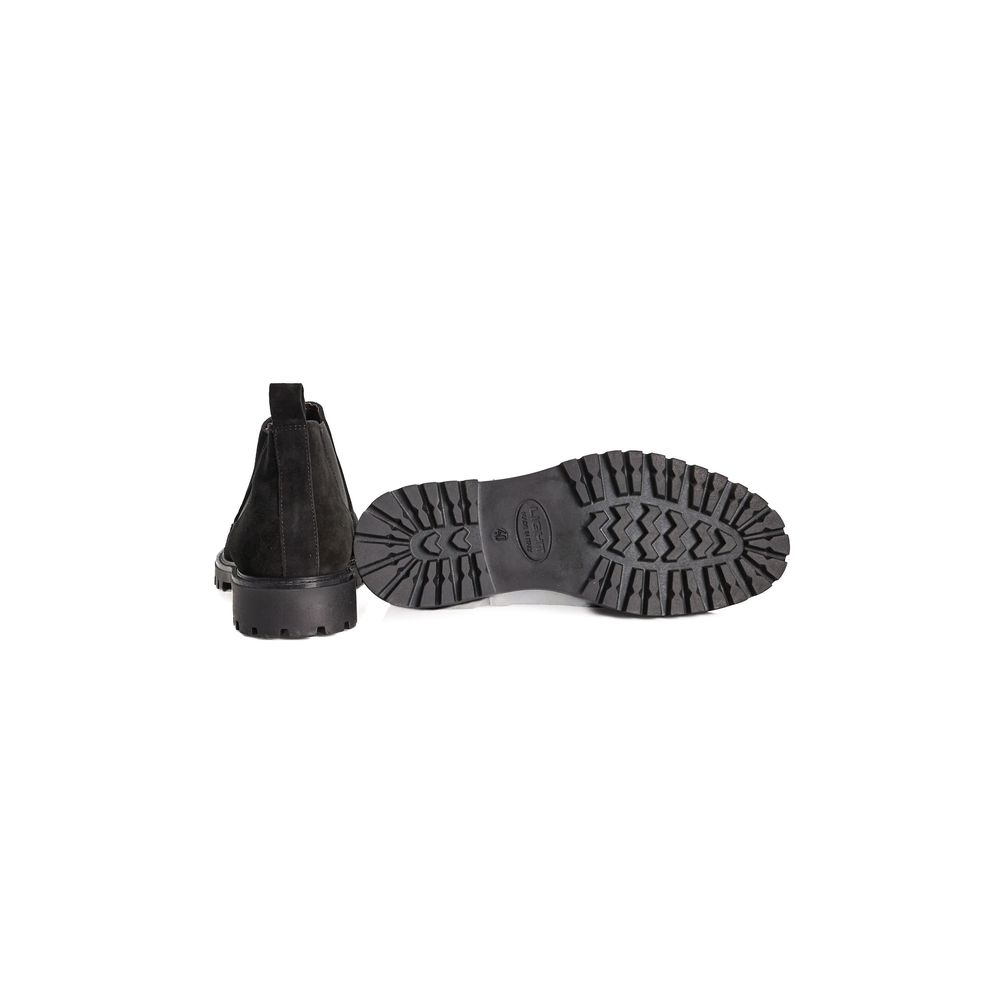Herrenstiefel aus schwarzem Kalbsleder