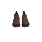 Herrenstiefel aus braunem Kalbsleder