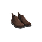 Herrenstiefel aus braunem Kalbsleder