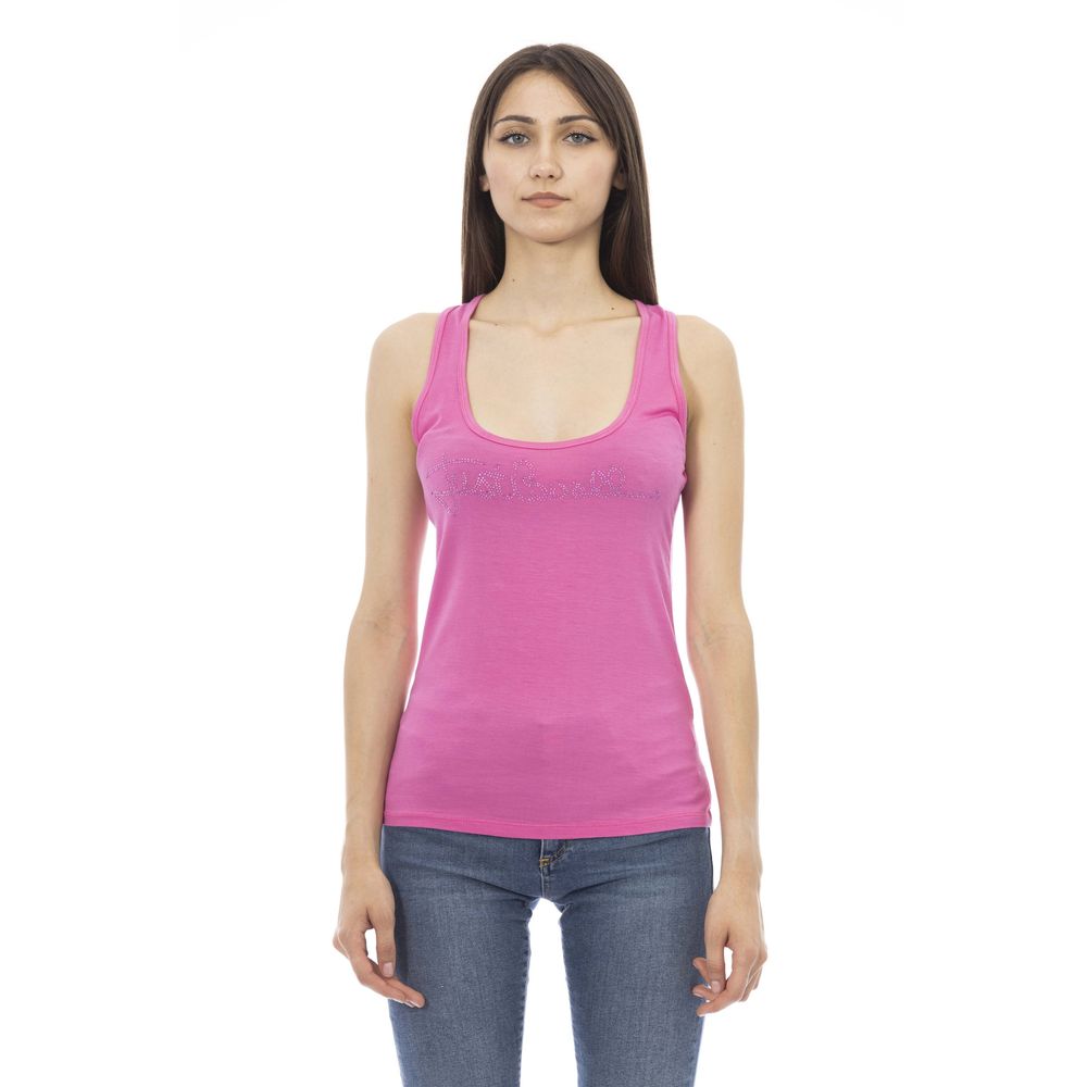 Mehrfarbiges Viskose Damen-Top