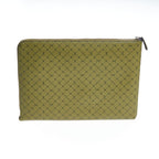 Herrenclutch aus grünem Leder