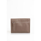 Herren-Clutch aus braunem Polyester
