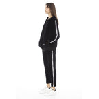 Black Cotton Women Sweater