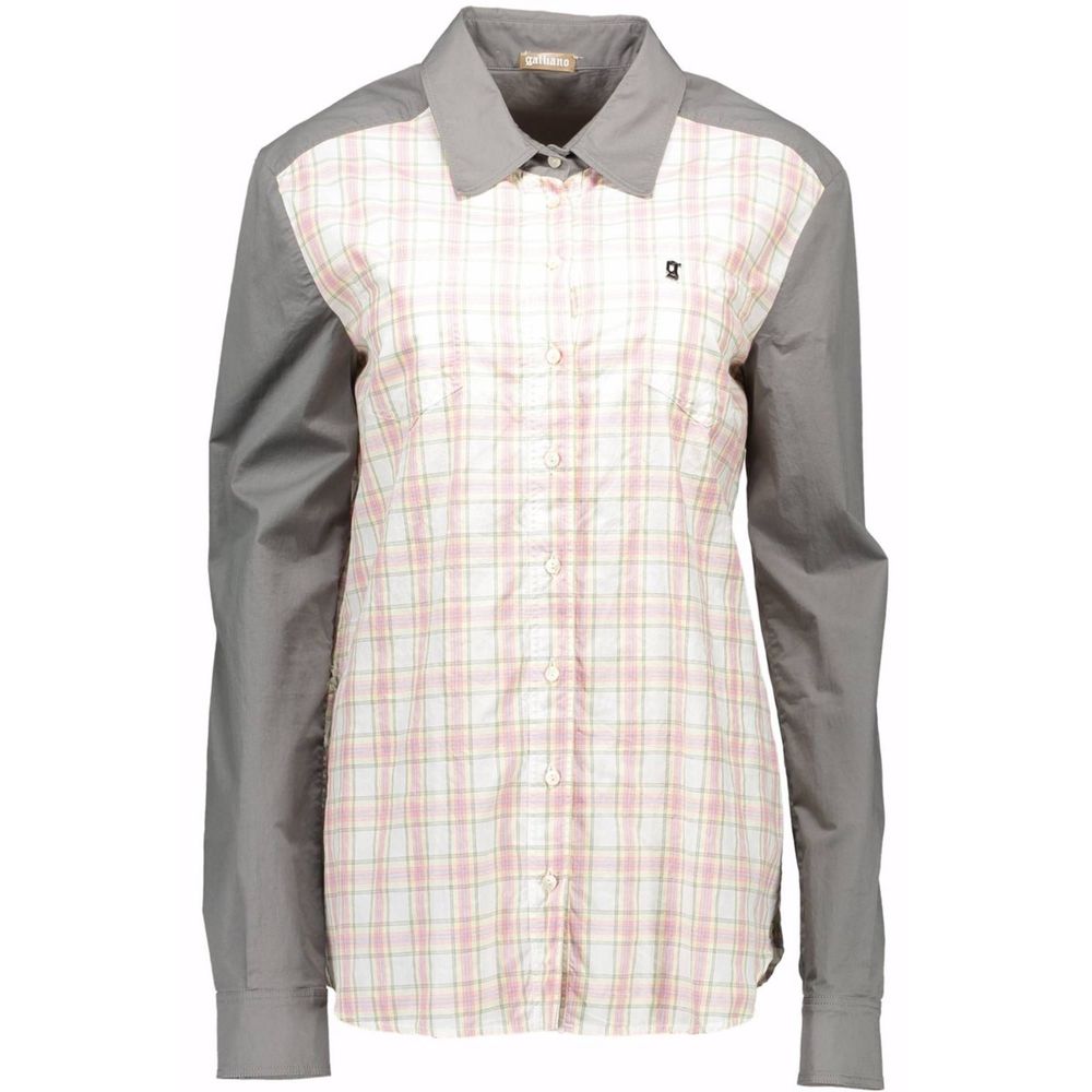 Damenhemd Grau Cotton