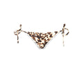 Beige Polyester Women's Swim Brief