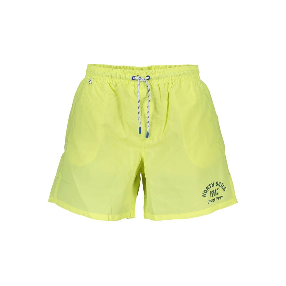 Gelbe Badehose für Herren aus Polyester