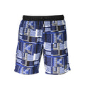 Blue Polyester Men's Swim Trunks