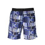 Blue Polyester Men's Swim Trunks