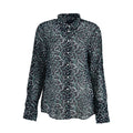 Blue Cotton Women Shirt