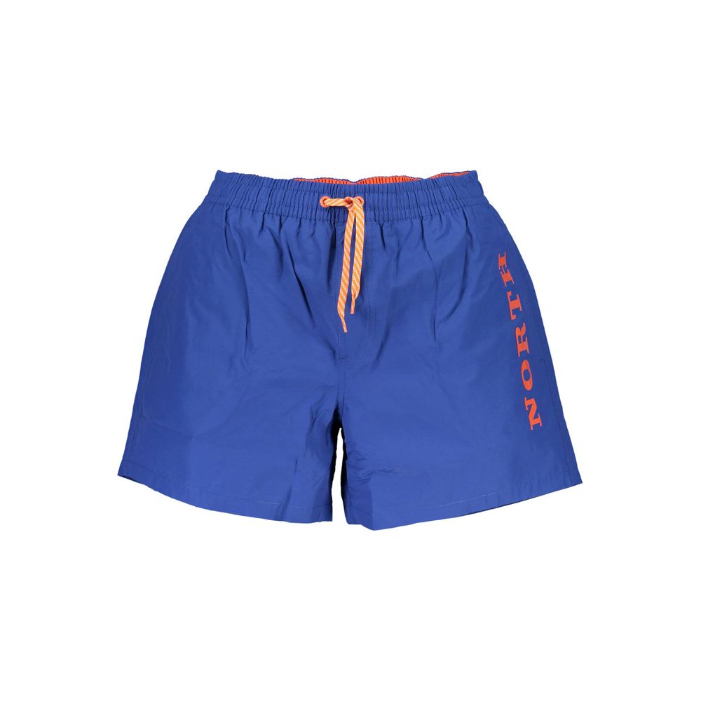 Badeshorts für Herren aus blauem Polyester