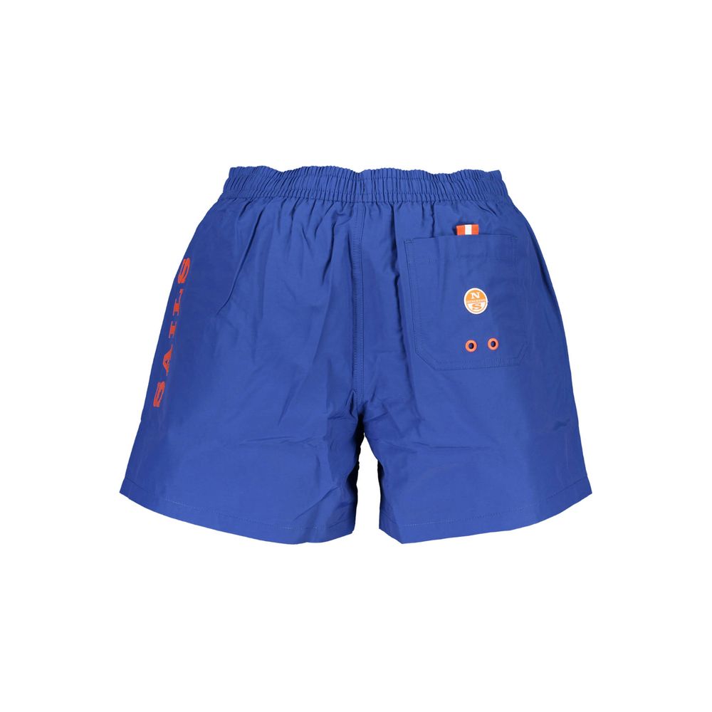 Badeshorts für Herren aus blauem Polyester