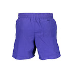 Blauer Polyamid-Badeshorts für Herren