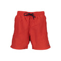 Red Polyamide Men's Swim Boxer