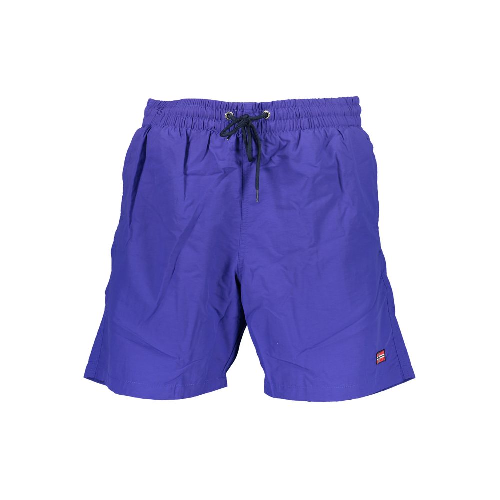Blauer Polyamid Herren Swim Boxer