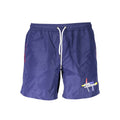 Blauer Polyester-Badeslip für Herren