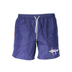 Blauer Polyester-Badeslip für Herren