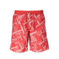 Rote Polyester-Badehose für Herren