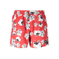 Bade-Shorts aus Polyester für Herren, rot