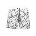 Weiße Polyester Herren Badehose