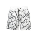 Weiße Polyester Herren Badehose