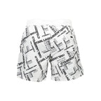 Weiße Polyester Herren Badehose