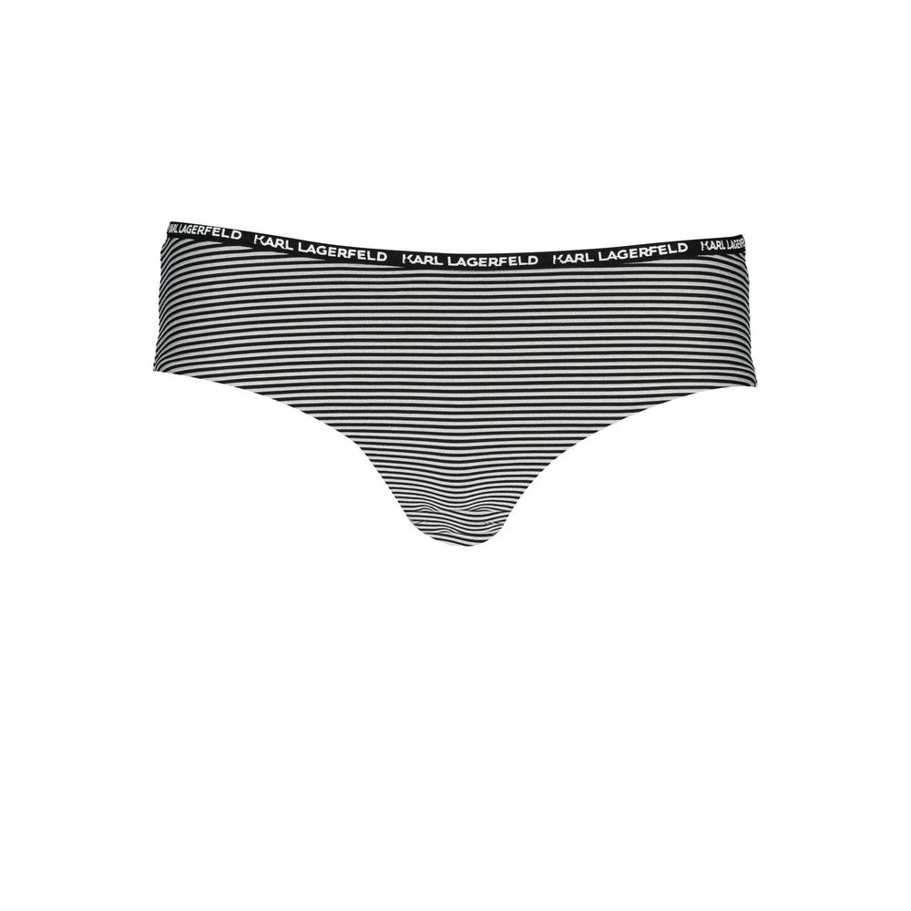 Schwarze Polyamid-Damen-Badeslips