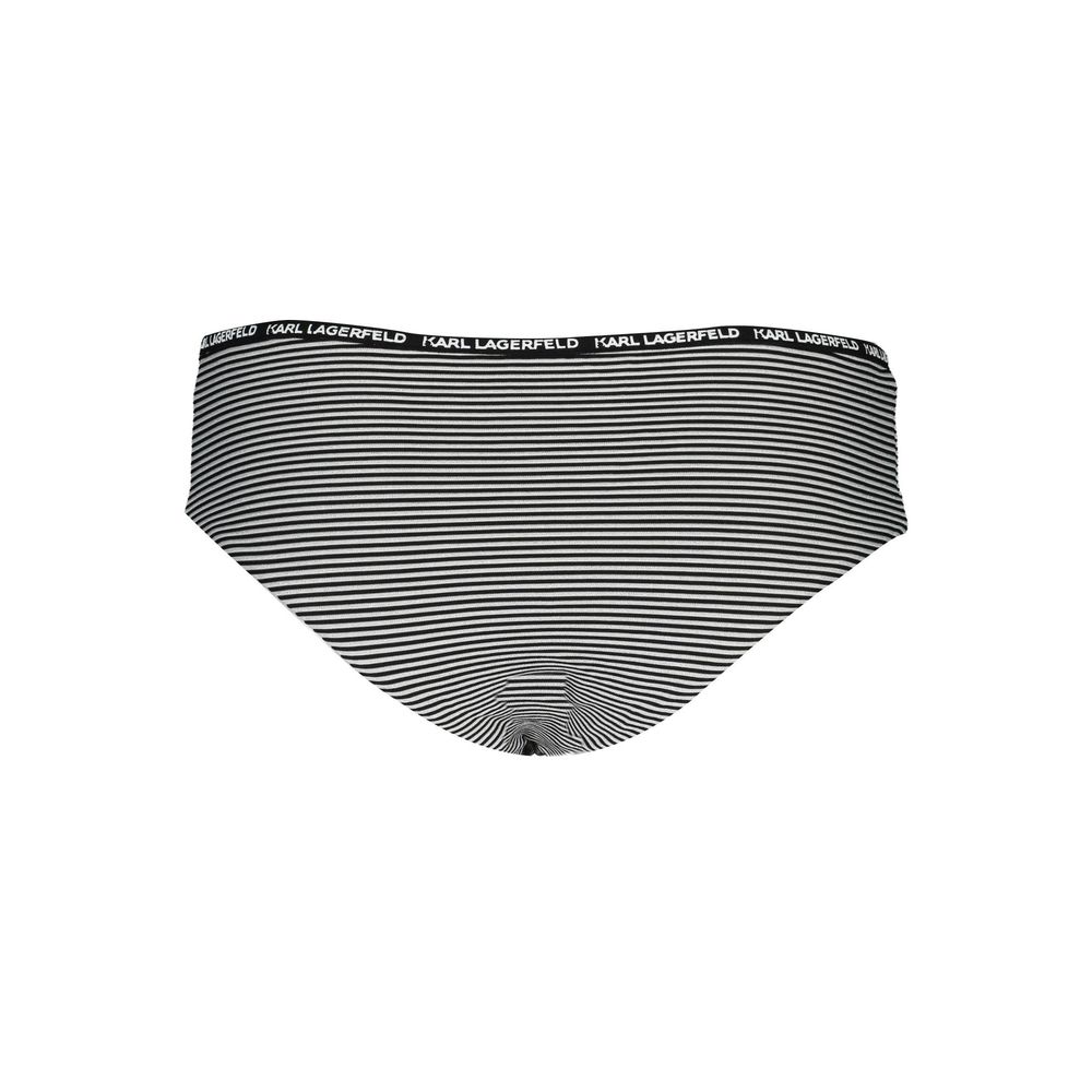 Schwarze Polyamid-Damen-Badeslips