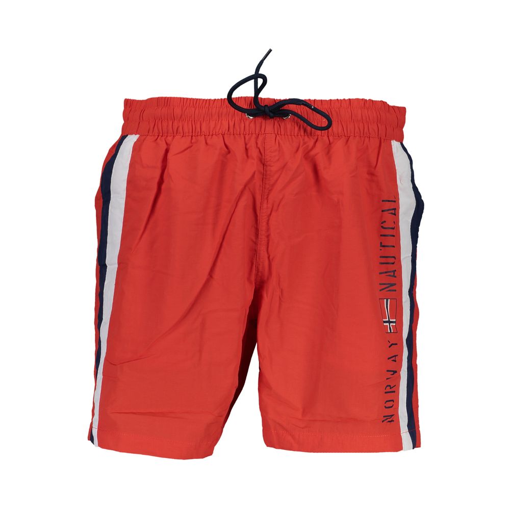 Rot Polyamid Herren Badeshorts