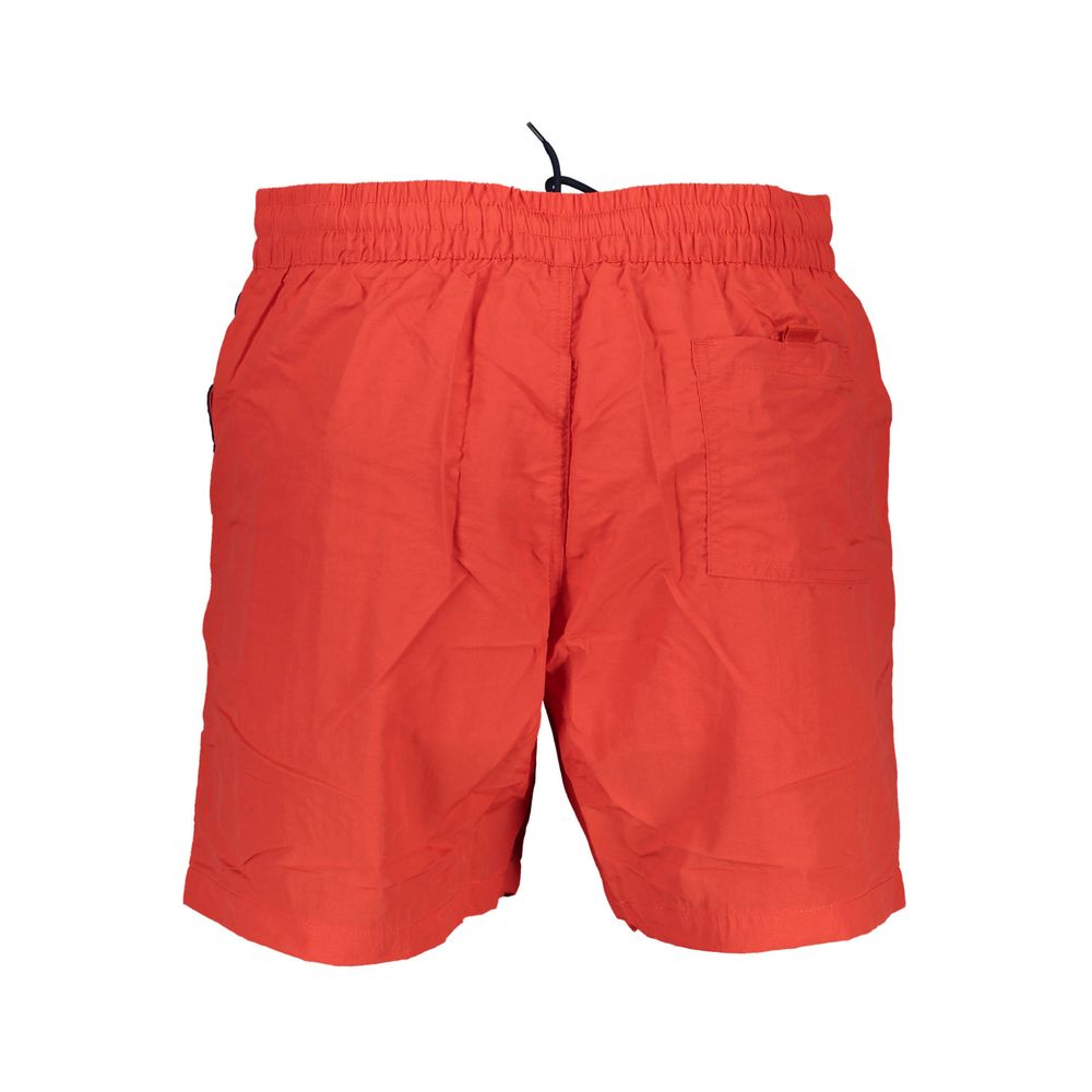Rot Polyamid Herren Badeshorts