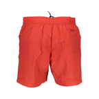 Rot Polyamid Herren Badeshorts