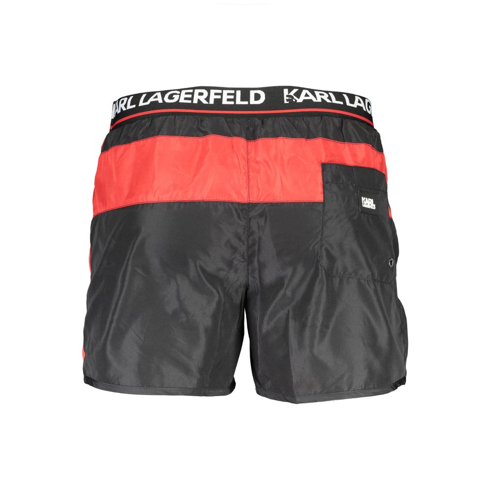 Schwarze Polyester-Badehosen für Herren