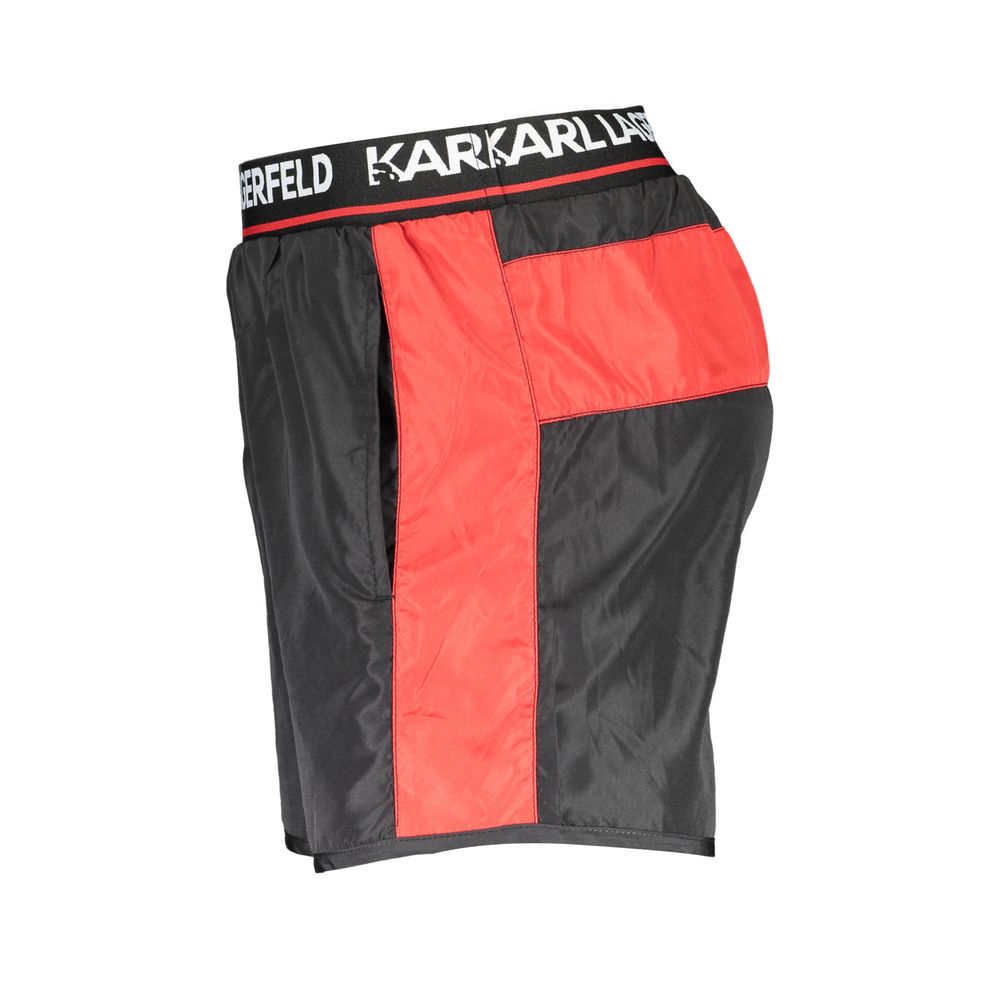 Schwarze Polyester-Badehosen für Herren