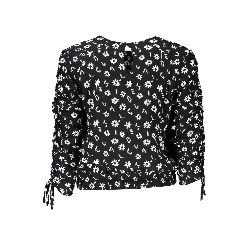 Schwarze Damenbluse aus Viskose