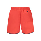 Rosso Poliammide Men's Swim Boxer