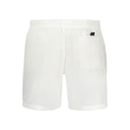 White Polyamide Men's Swim Boxer