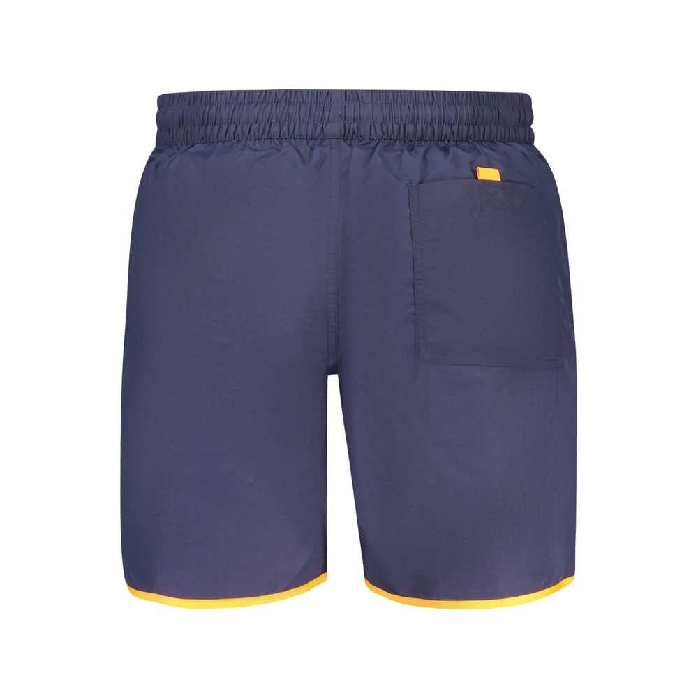 Blau Polyamid Herren Badehosen Boxer