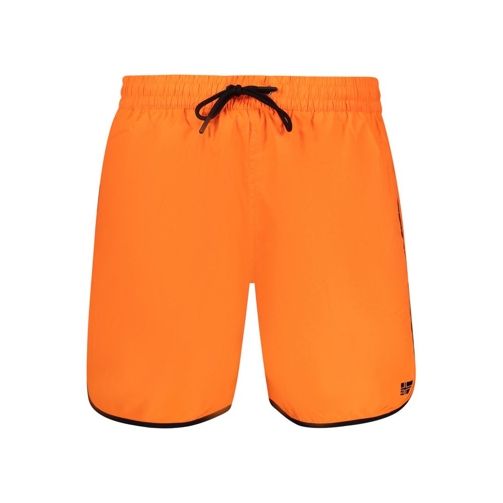 Orange Polyamid Herren Badeshorts
