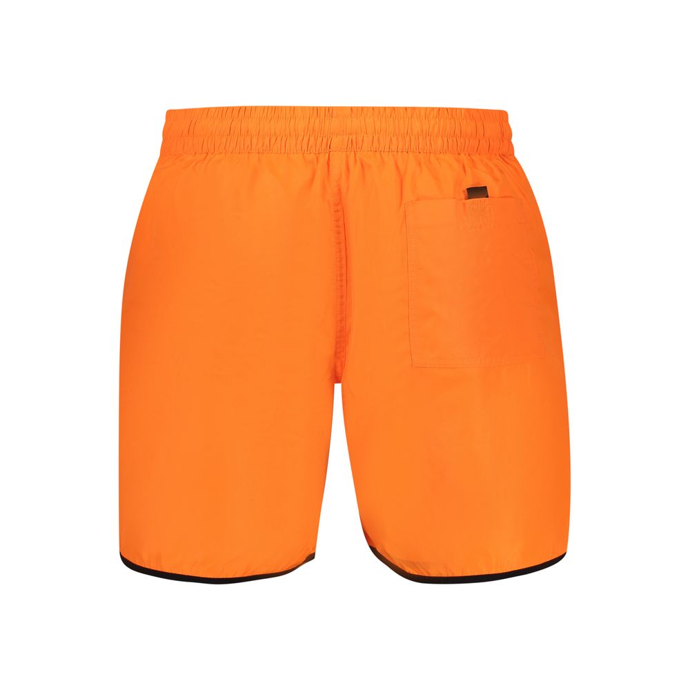 Orange Polyamid Herren Badeshorts