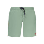Green Polyamide Men's Swim Boxers