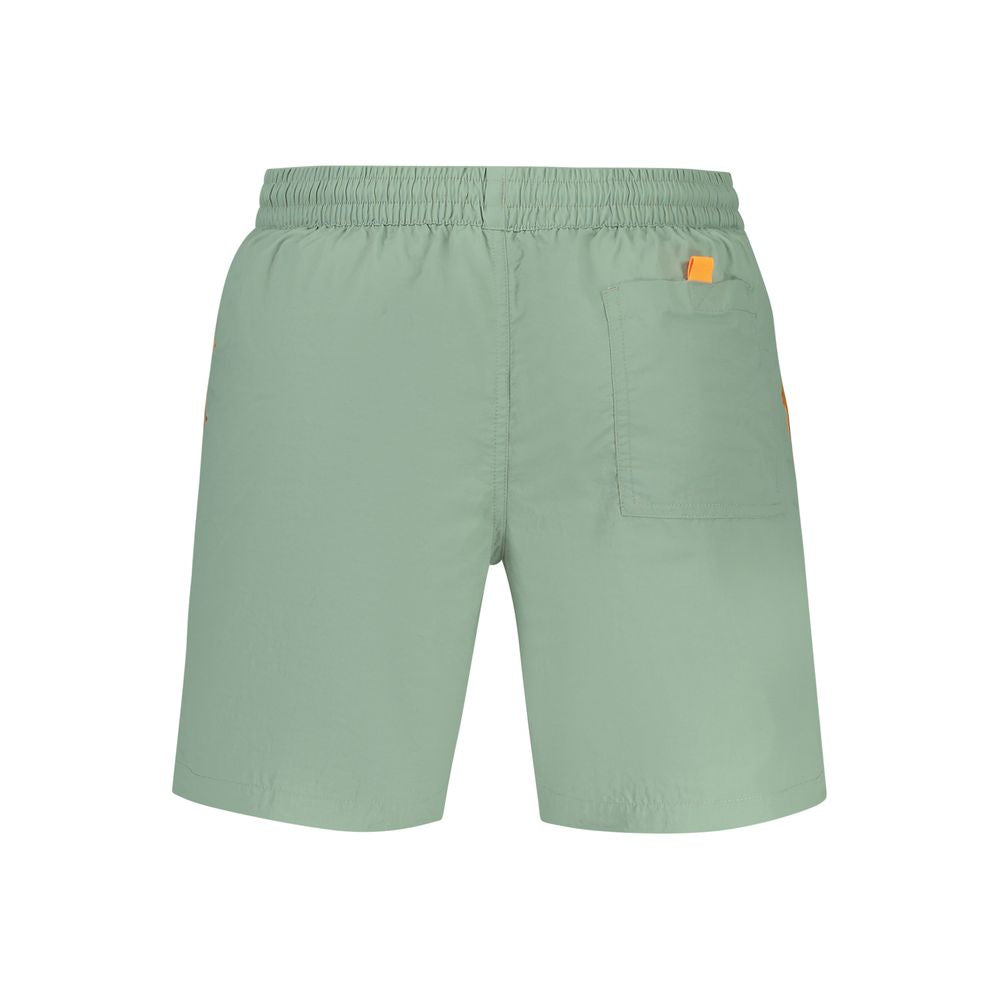 Green Polyamide Men's Swim Boxers