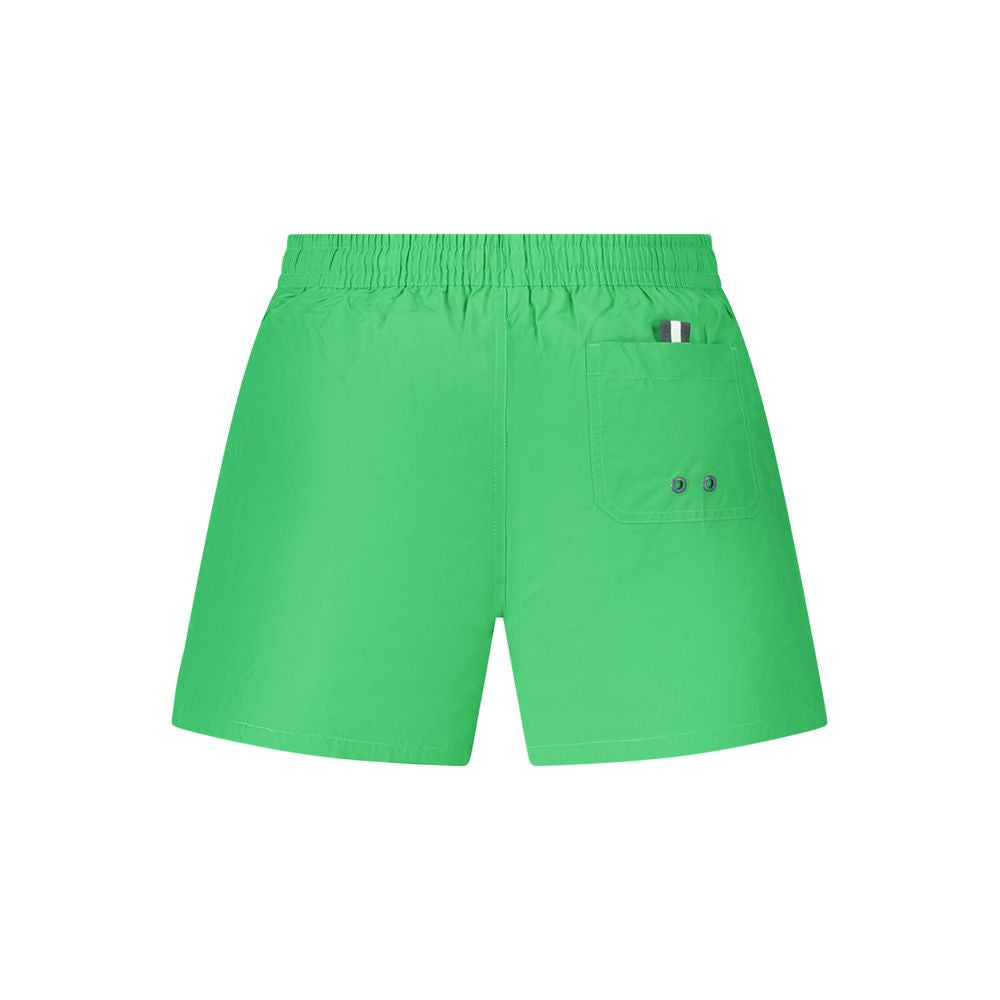 Grüne Nylon-Badeshorts für Herren
